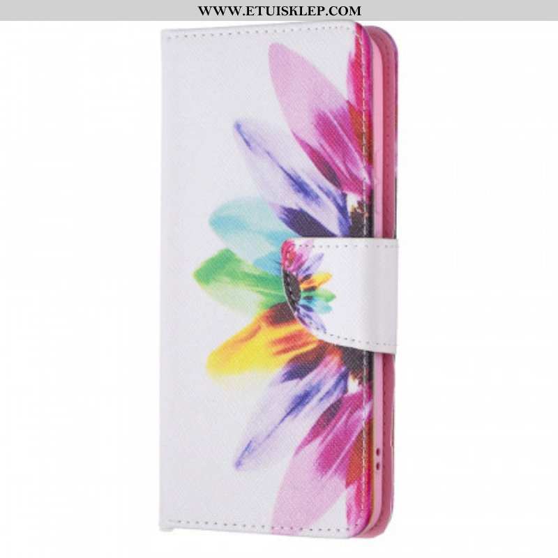 Etui Folio do Samsung Galaxy S22 Plus 5G Akwarela Kwiat